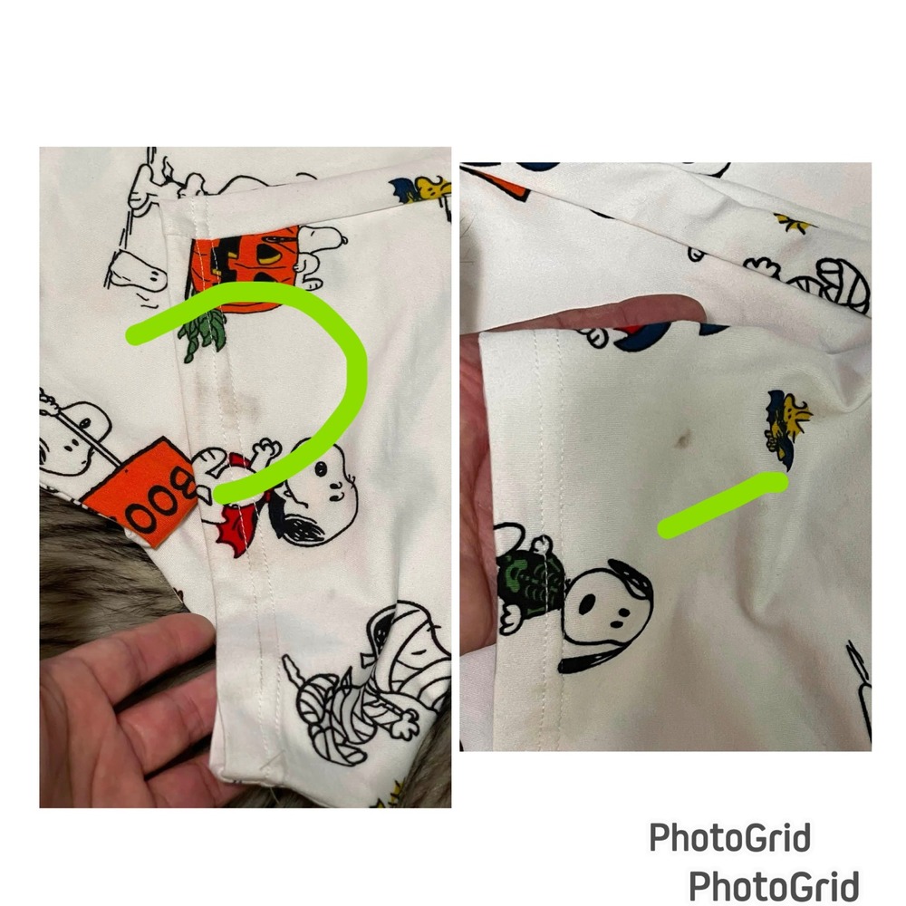 Women Halloween Snoopy Mummy Jack-o'-Lanterns "BOO!" Pumpkin Pajama Pants Small - Picture 2 of 4